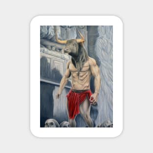 Minotaur creature of Greek Mythology Magnet