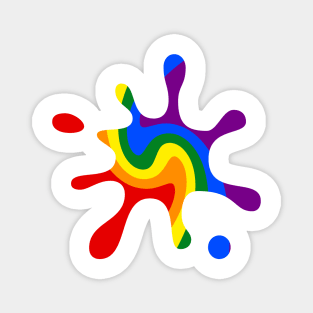 Rainbow Splash Magnet