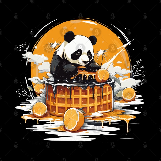 Panda Food Passion: Cuddly Charm Ramen Panda Feast Mode: Culinary Cuteness by Kibo2020