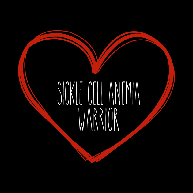 Sickle Cell Anemia Warrior Heart Support by MerchAndrey