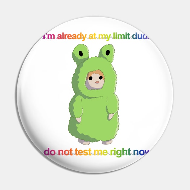 I'm already at my limit plushie Pin by annoyingarts