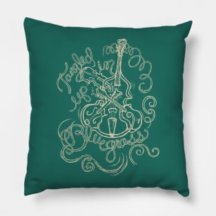 Tangled Up In Bluegrass (tan) Pillow