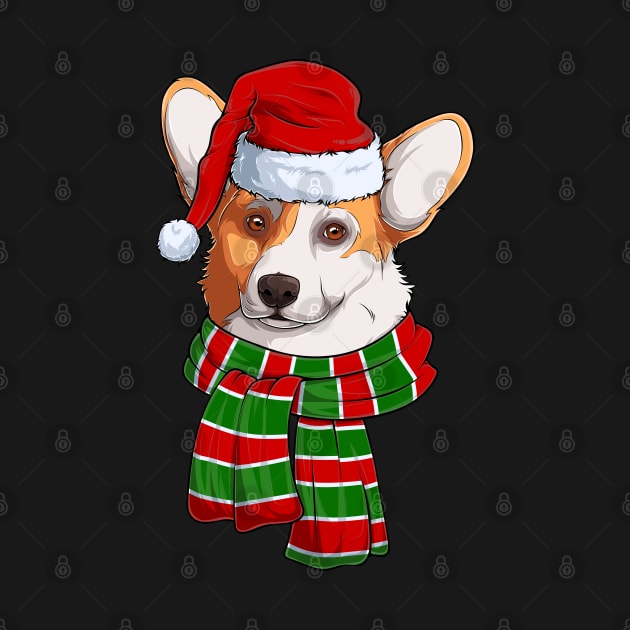 Christmas Corgi by iconicole