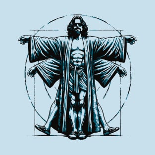 Vitruvian Dude Lebowski Da Vinci T-Shirt