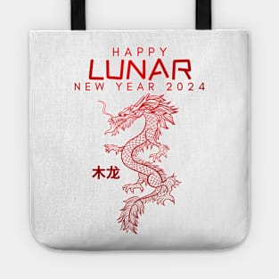 Lunar New Year 2024 The Year Of Dragon 2024 Men Women Kids Tote