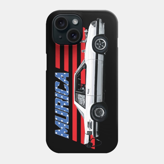 mcflurry oreo foxbody godzilla coyote drag racer racing car Phone Case by cowtown_cowboy