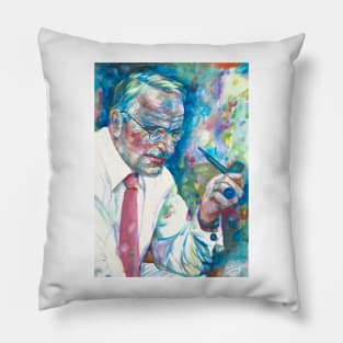 CARL JUNG - watercolor portrait .& Pillow