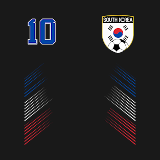 South Korea Soccer Fans Jersey South Korean Flag Football Lovers T-Shirt