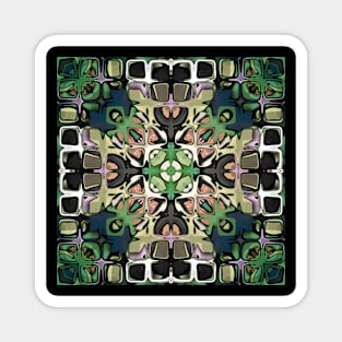 Green Kaleidoscope Magnet