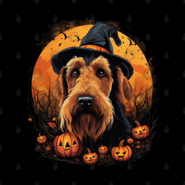 Halloween Airedale terrier by NatashaCuteShop