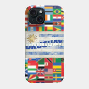 Uruguay vintage style retro souvenir Phone Case