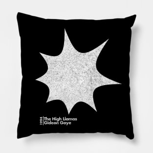 The High Llamas / Gideon Gaye / Minimal Graphic Design Tribute Pillow