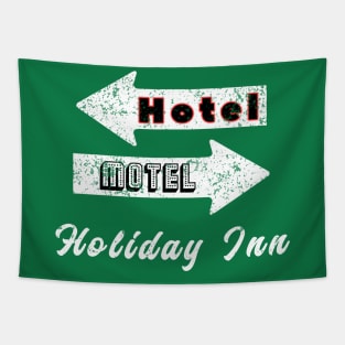 Hotel Motel Holiday Inn - old school vintage hip hop fashion Tapestry