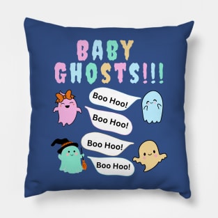 Funny Halloween T-Shirt - Baby Ghosts! Pillow