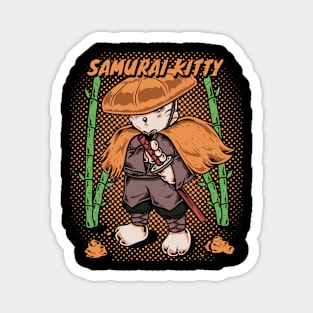 Samurai Kitty Magnet