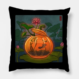 glass pumpkin fish tank Pillow