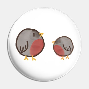 Chonky Robins Pin