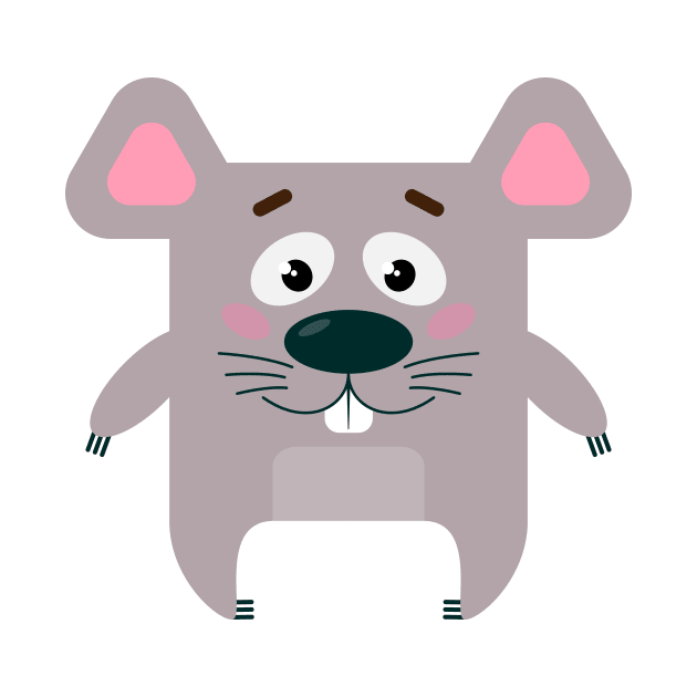 Mr Square Rat by SquareTeddyBear