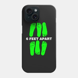 6 Feet Apart Social Distancing 2020 Zombie Halloween Phone Case