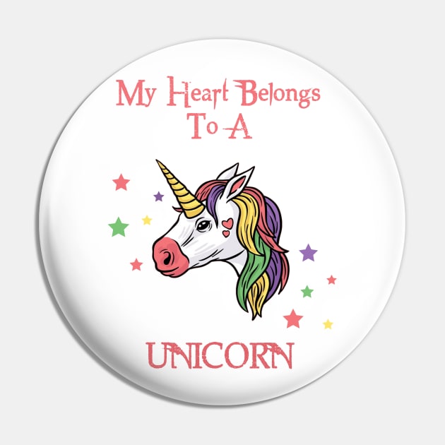 Unicorn Heart Pin by Specialstace83