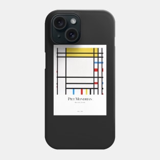 Place de la Concorde by Mondrian with text Phone Case