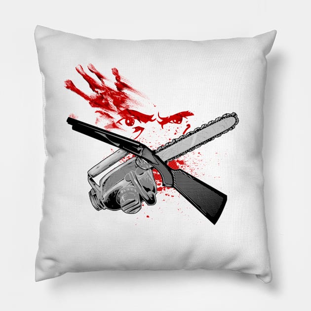 boomstick ii Pillow by Mr Eggs Favorites
