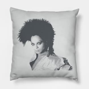 Diana Ross - Black Art Pillow