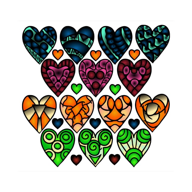 Love Hearts 42 (Style: 13) by luminousstore