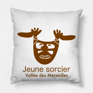 Jeune Sorcier - Vallée des Merveilles - marron Pillow