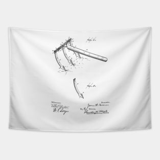 Hand Garden Cultivator Vintage Patent Hand Drawing Tapestry