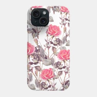 Wild Roses Cottage Core Pattern Phone Case