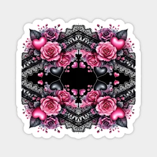 Rebel Rose Rhapsody Magnet