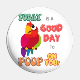 Bird, Small Parrot, Parakeet, Today is a good day to poop on you Pin