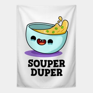 Souper Duper Cute Soup Pun Tapestry