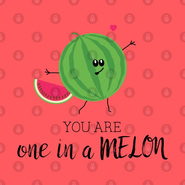 You Are One in a Million Watermelon Fruit Pun by HotHibiscus