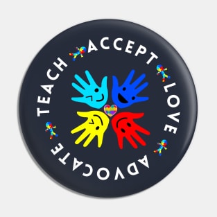 Autism Support Autism Teacher Pin