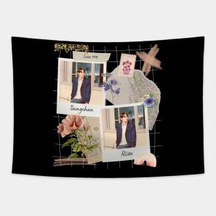 Sungchan Love 119 RIIZE Collage Tapestry