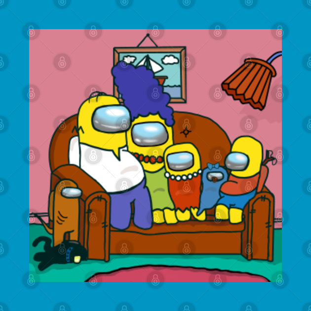 The Simpsons/Among us mash up The Simpsons Mashup TShirt TeePublic