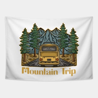 Mountrain Trip Adventure Tapestry