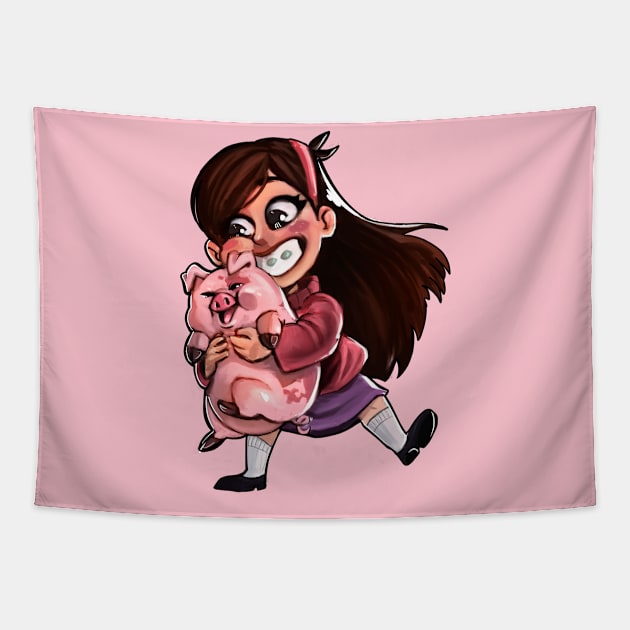 MABEL and WADDLES Tapestry by InodaiStore!