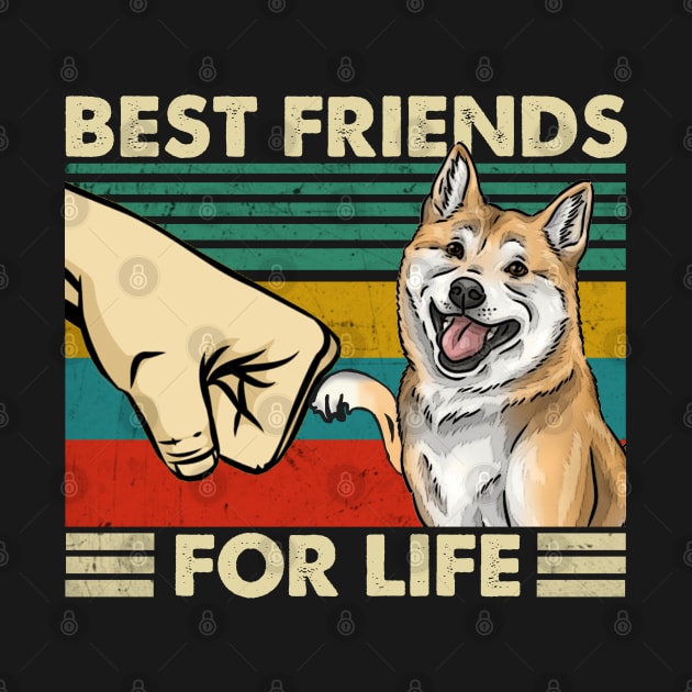 Best Friends For Life Shiba Dreams, Stylish Tee for Dog Lovers by Beetle Golf