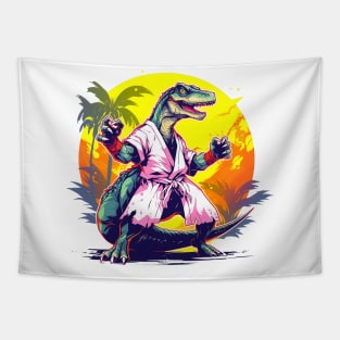 karate dino Tapestry