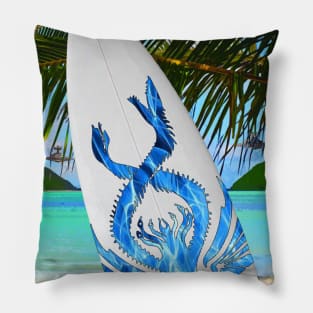 SW Chimaera Blue Foam & Palm by pm Pillow