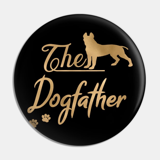 The Pit Bull Terrier Dogfather Pin by JollyMarten