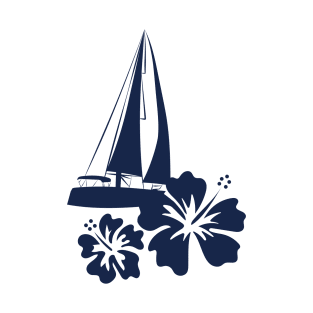 Pacific ocean sailing blue T-Shirt