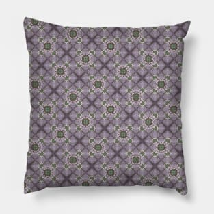 Lavender and Green Cross Hatch Pattern - WelshDesignsTP003 Pillow