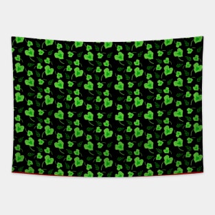 Green Caladium Leaf Plant Pattern Tapestry