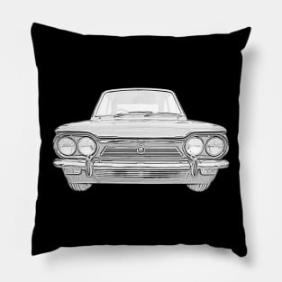 Singer Chamois 1960s British classic car monochrome Pillow