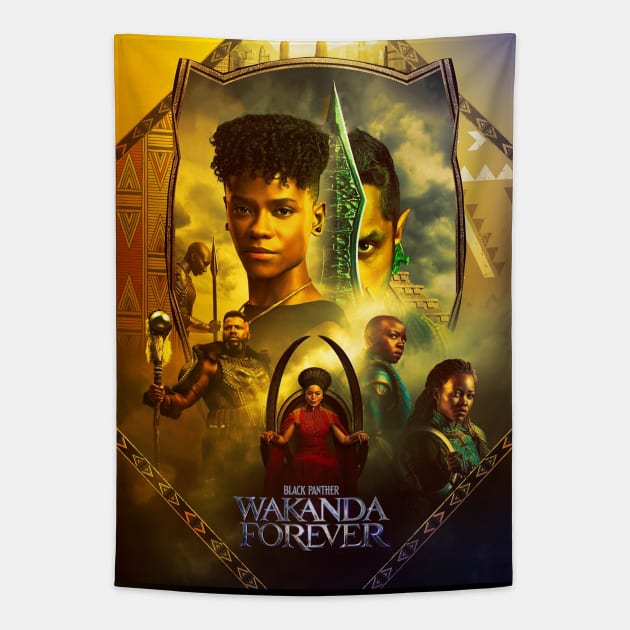 Wakanda Forever Tapestry by SecretGem