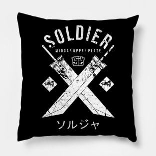 Soldier midgar upper plate Pillow